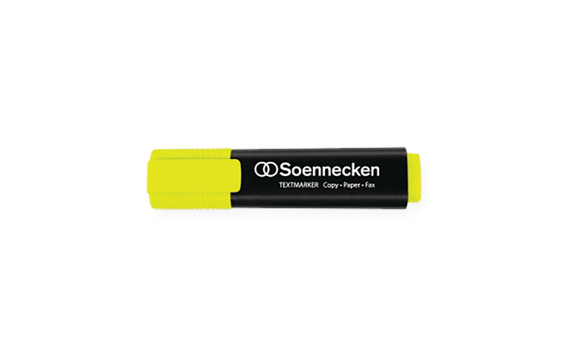 Textmarker GelbTextmarker mit Tinte auf Wasserbasis