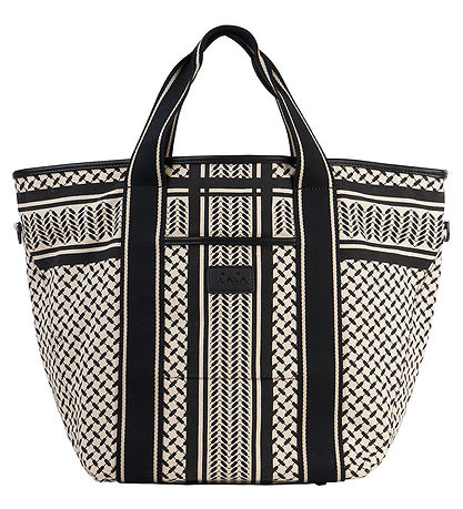 Lala Berlin Shopper - Ost West - Heritage Stripe Black