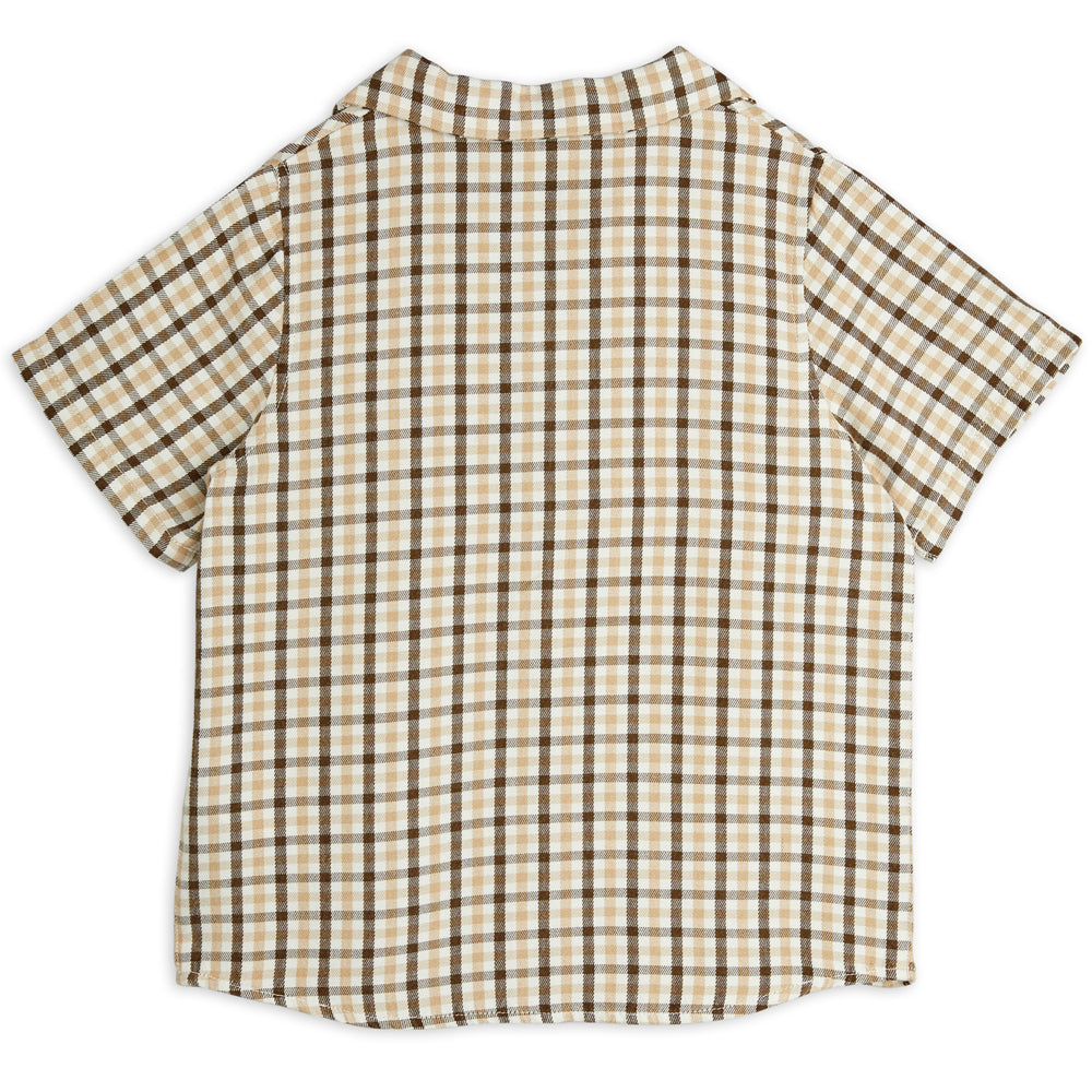 Gingham yd skjorte