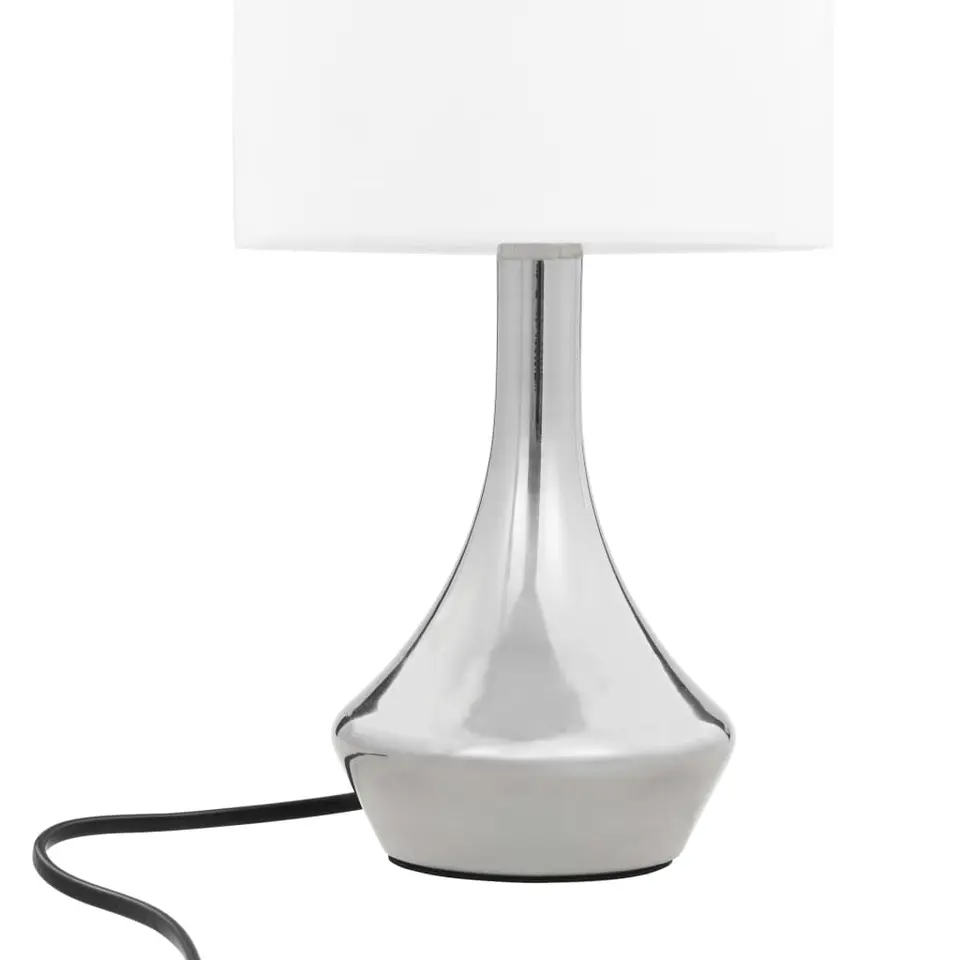 vidaXL - Tafellamp - Wit - Metaal - 2 stuks