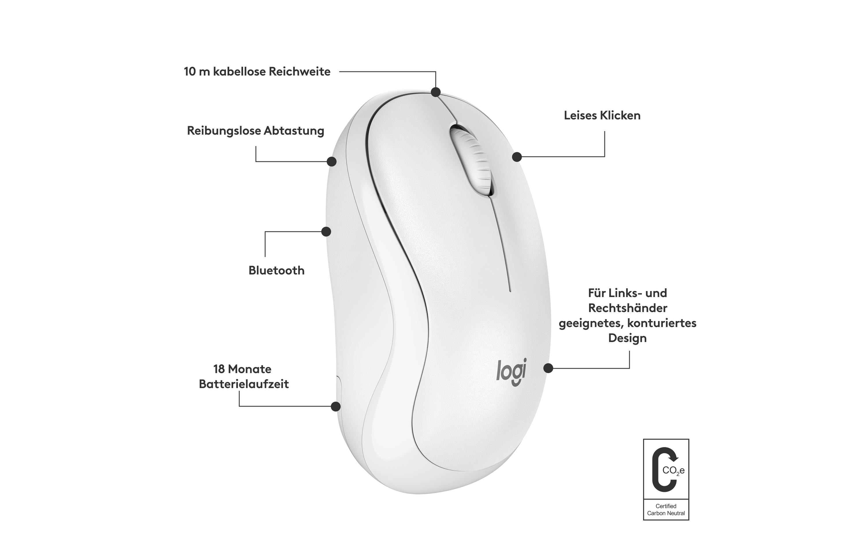 Maus M240 Silent BluetoothGeräuscharme Bluetooth-Maus mit langer Batterielaufzeit und komfortablem Design