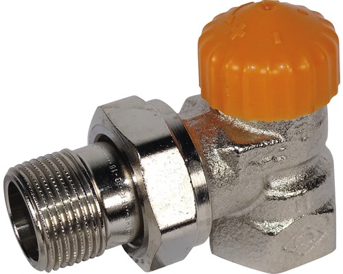 Heimeier thermostatische kraanhuis Eclipse hoektype 3/4 inch nikkel 3931-03.000
