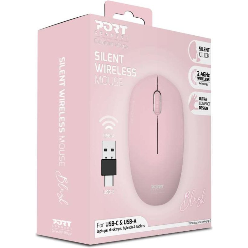 Port Designs 900541 souris Bureau Ambidextre RF sans fil Optique 1600 DPI