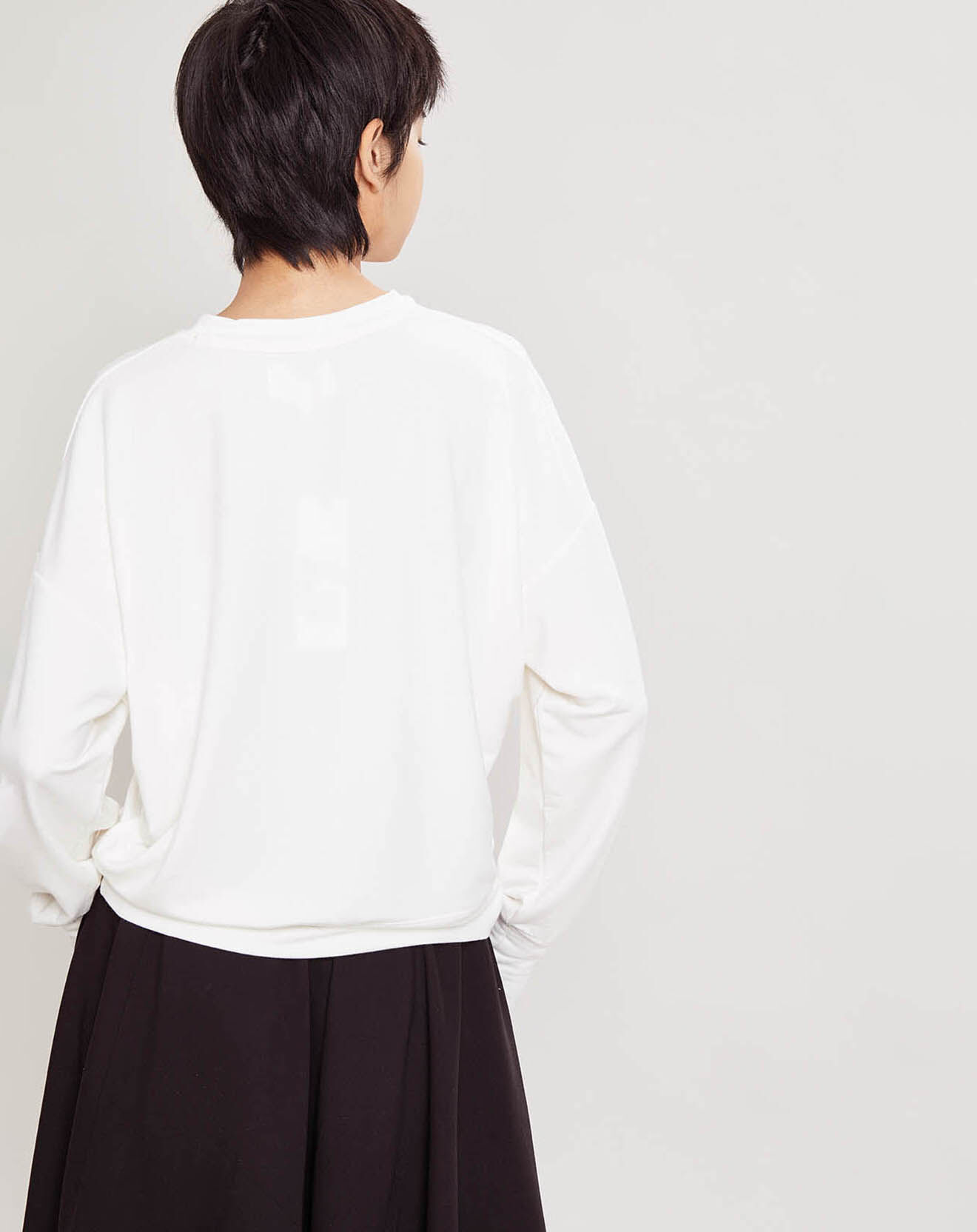 Gertrude + Gaston Sweat Molton Suzy blanc