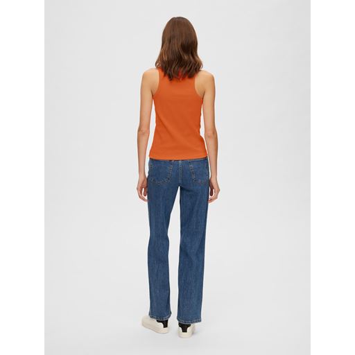 Selected Femme Fanna Tank Top, Orangeade, XS