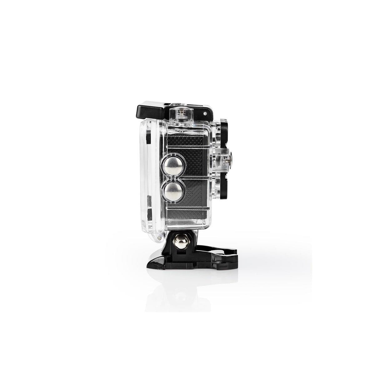 Nedis handling Cam | 1 Skjerm | 1080p@30fps | 12 MPixel | Vanntett opptil: 30.0 m | 90 min | Wi-Fi | App tilgjengelig for: Android™ / IOS | Montering inkludert | Sort