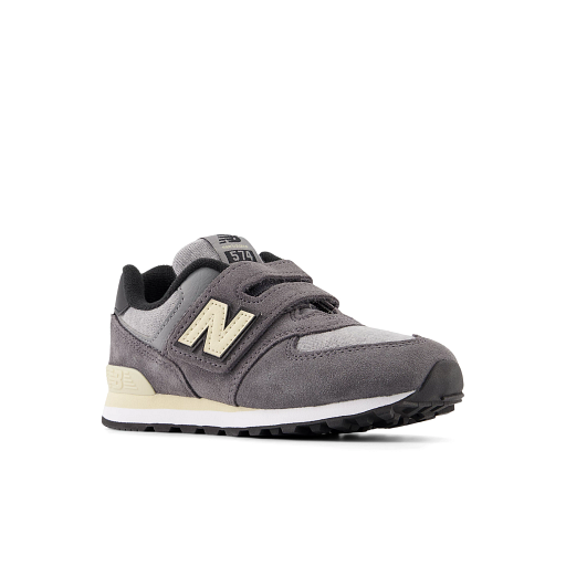 New Balance 574 Hook And Loop Sneakers, Magnet/Sandstone, 32