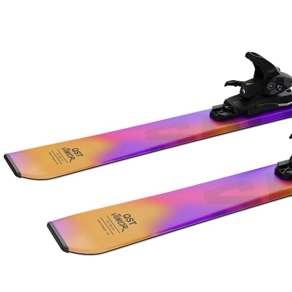 Pack ski SALOMON LUX JR M + L6 GW J2 RHODAMINE RED / SAFFRON / BLACK