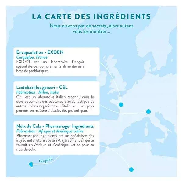 Nutri&Co Lactobacillus Gasseri Probiotique Minceur Ventre Plat 60 gélules