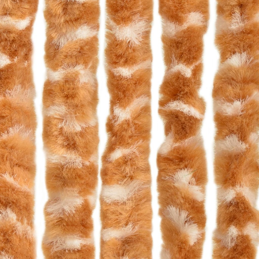 Moustiquaire ocre et blanc 90x220 cm chenille