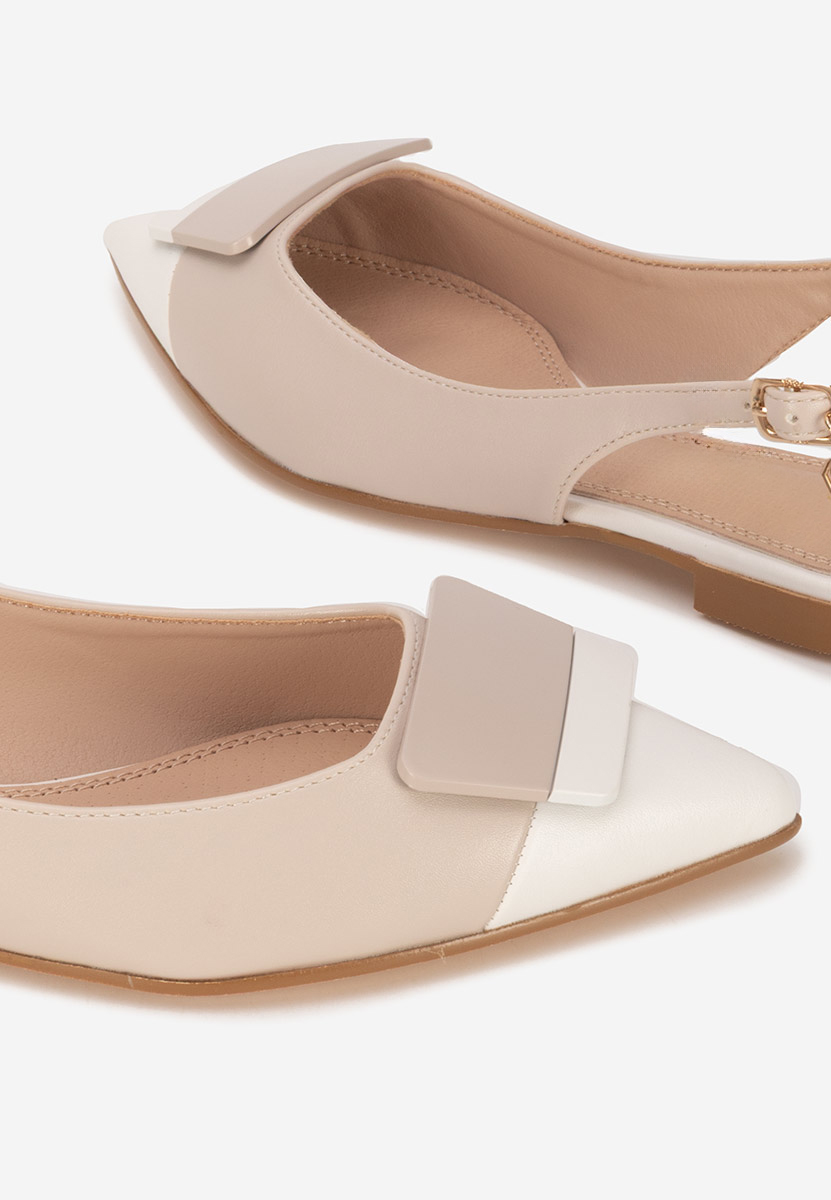 Ballerines à bout pointu beige Alaida V2