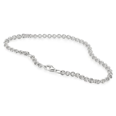 Armkette Zwillingsanker, Silber