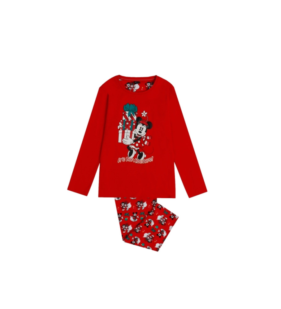 Pijama de manga comprida vermelho da Disney Holidays