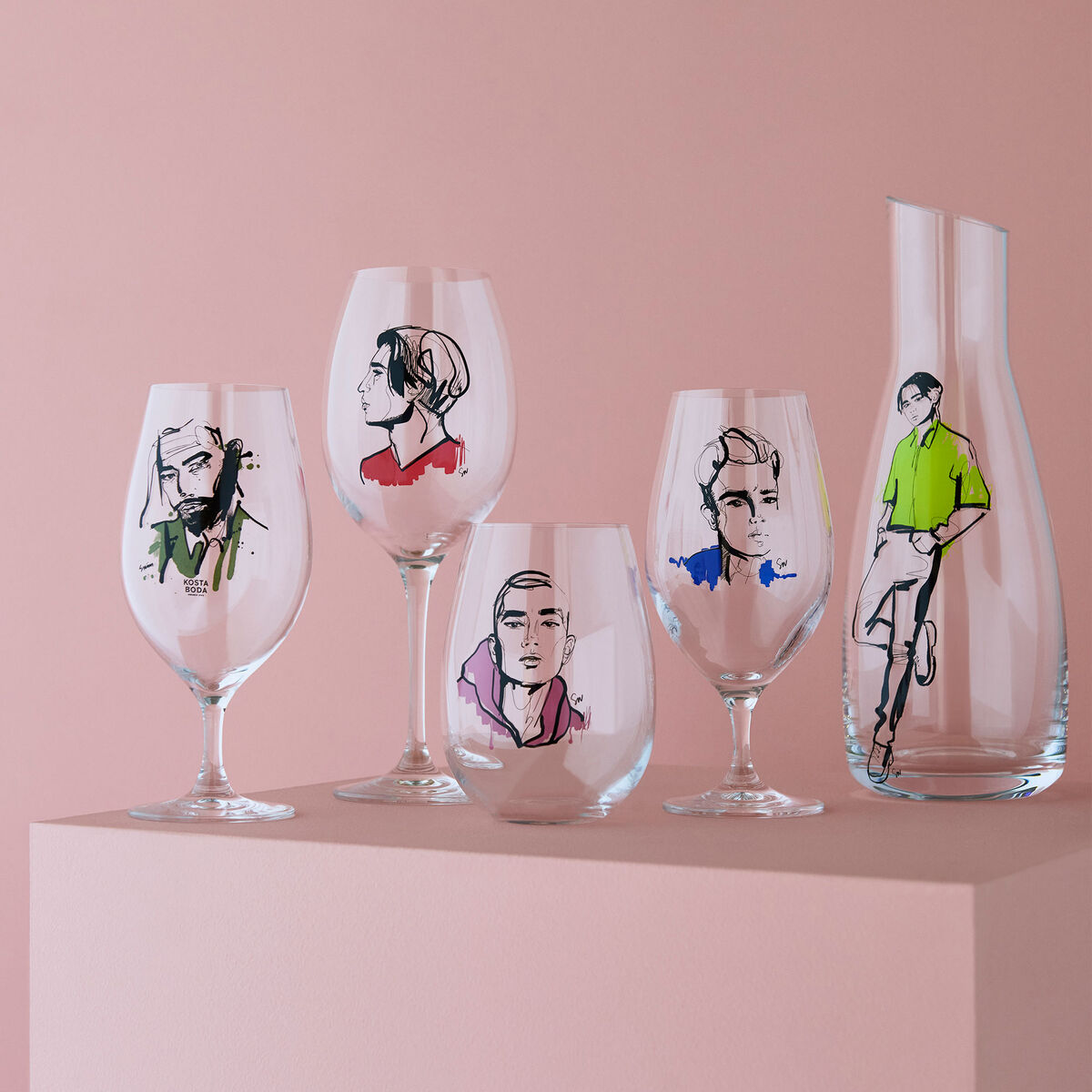 All About You Tumbler Glass soft pink, 57 cl, 2 stk.