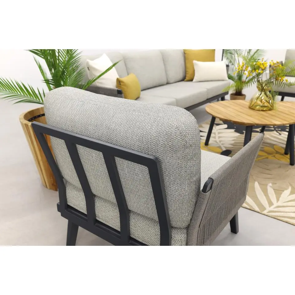 Durban/Mindo stoel-bank loungeset - 5-delig