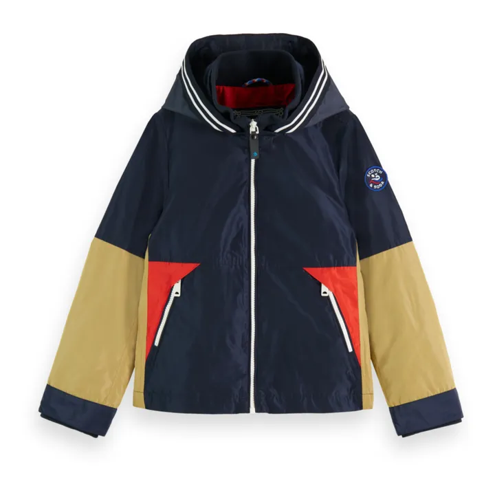 Scotch & Soda Veste Coloblock | Bleu nuit