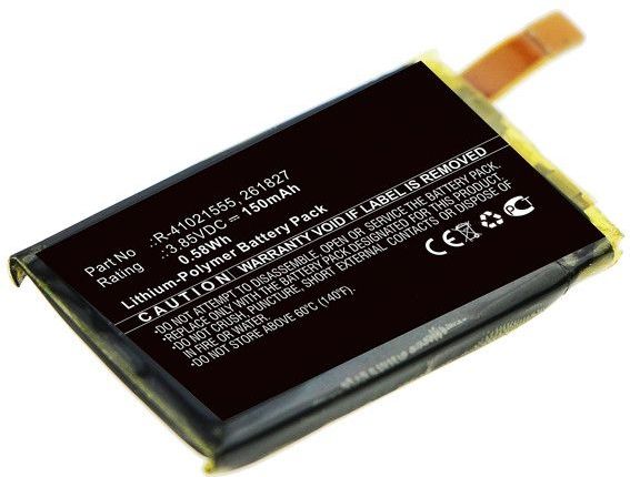 Fitbit - 261827 Accu - 3,85 V - 150 mAh - 123accu Huismerk