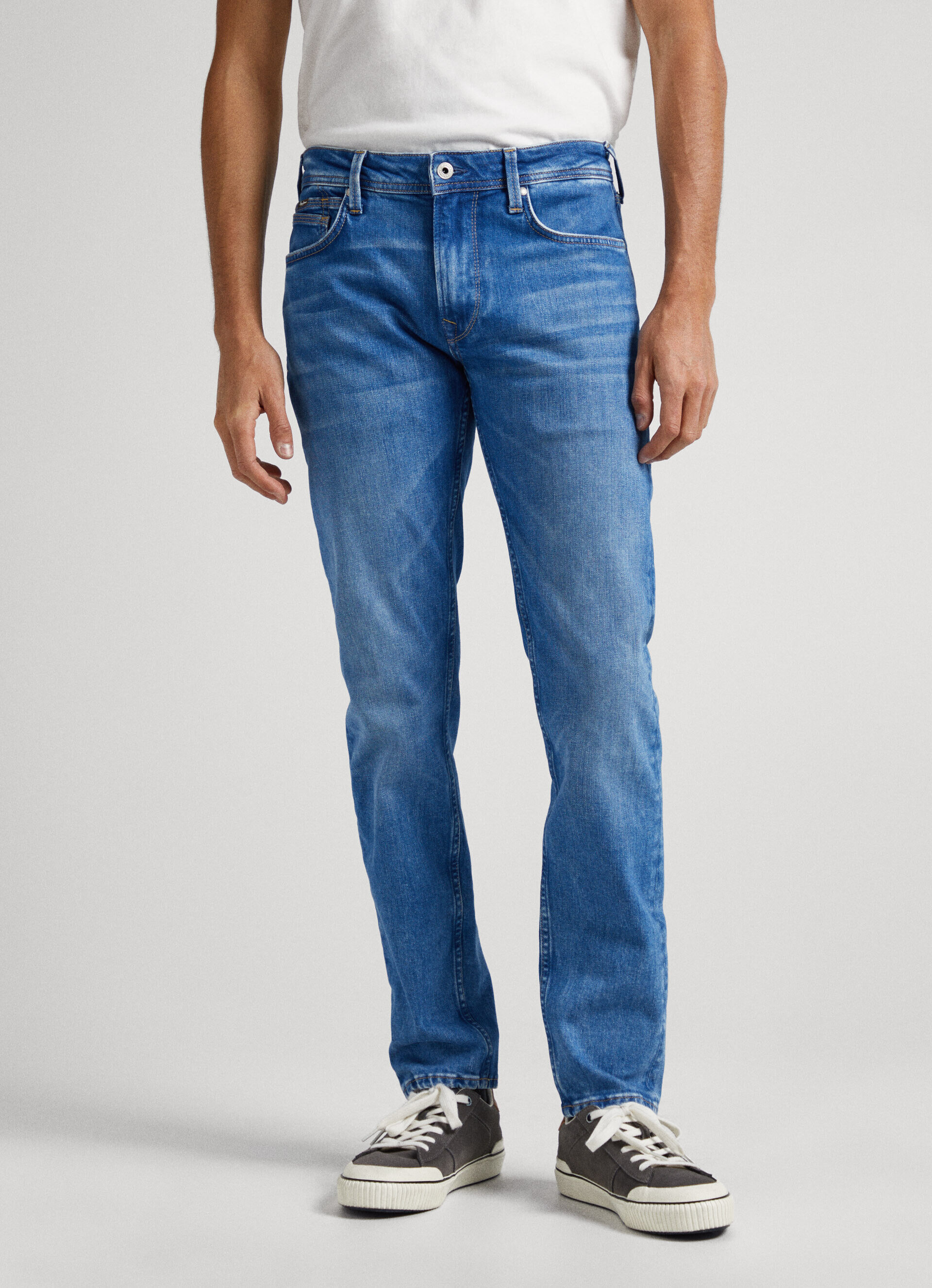 Calça jeans HATCH FIT SLIM de cintura média - jeans