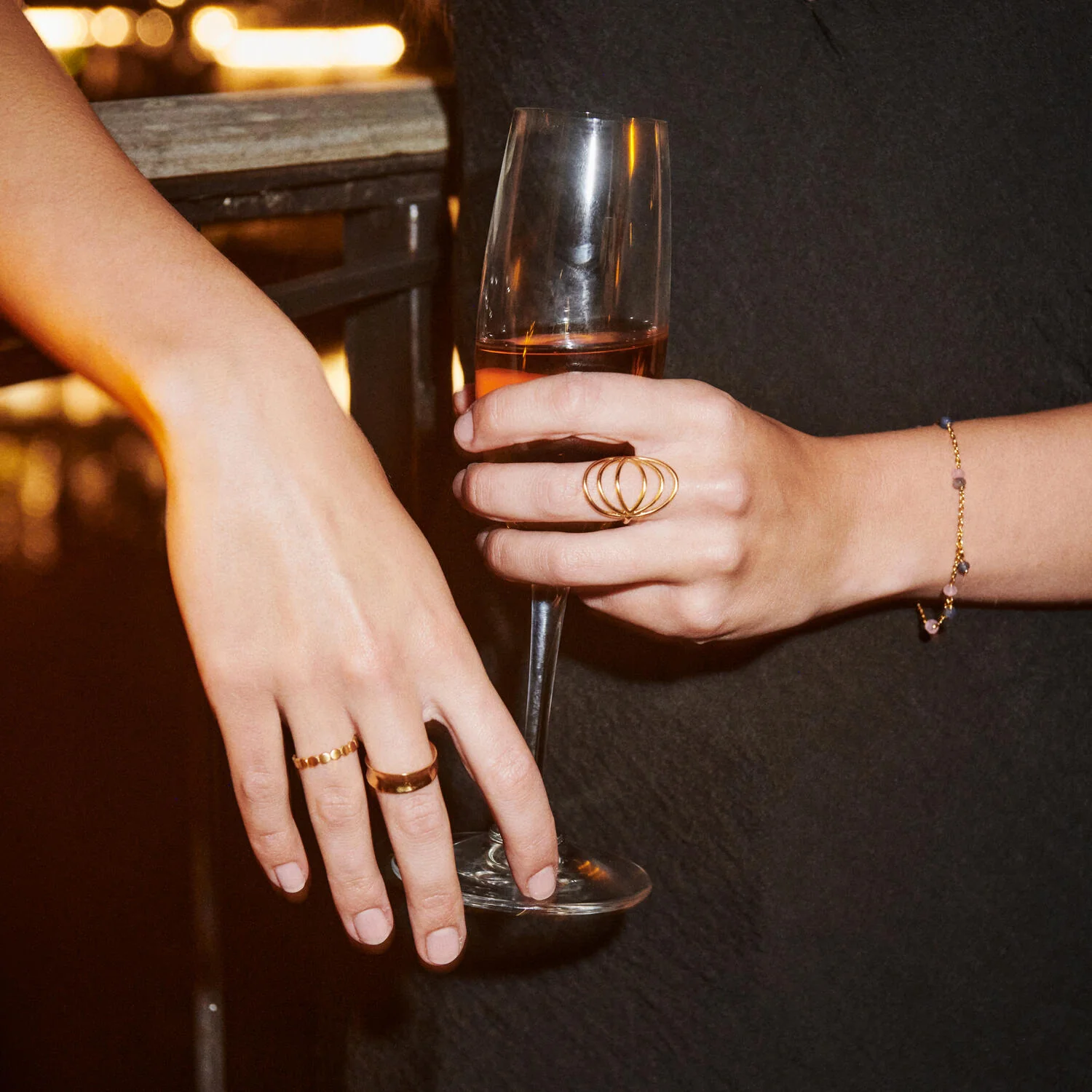 Pernille Corydon  Saga ring - forgyldt