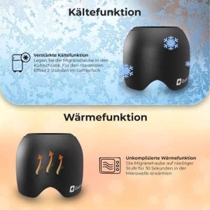 Quick Aid Migränehaube 360° Kälte-Wärmefunktion schwarz
