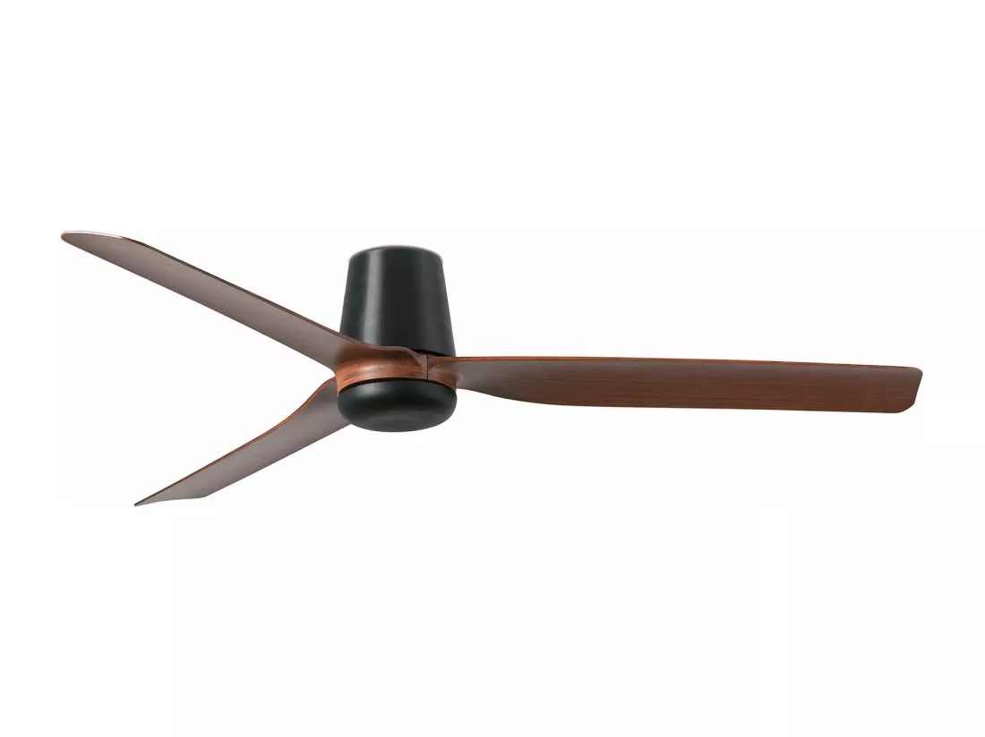 PUNT TUB M Ventilateur DC noir/bois foncé