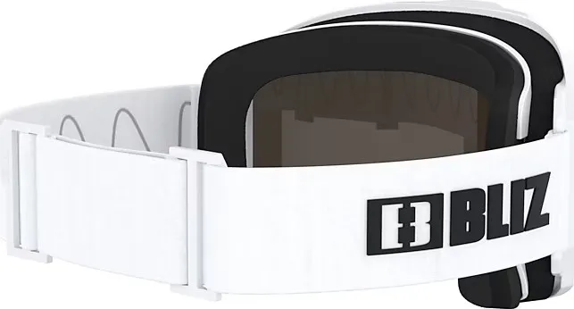 Bliz Rave Matt White W Black Logo / Brown Pink