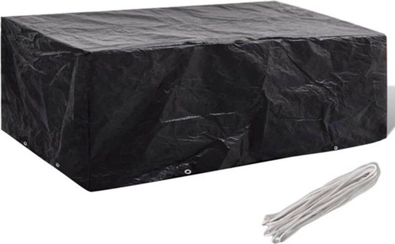 Tuinmeubelhoes - Zwart - Polyethyleen - Water- en UV-bestendig