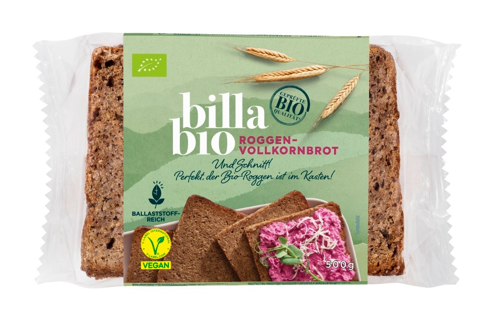 BILLA Bio Roggenvollkornbrot