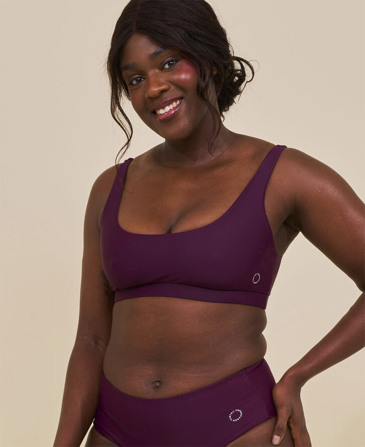 Cartel Copenhagen Agung sporty bikini top - Deep Deep