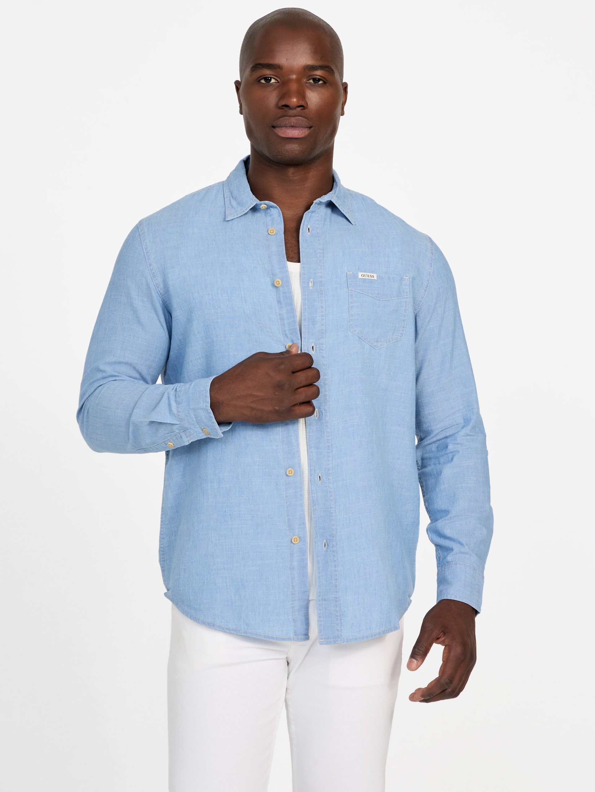 Camisa de bolso Ronnie Denim