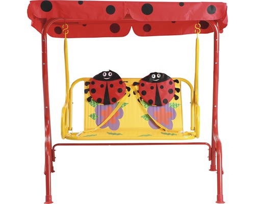 Kinderschommel Hollywood Siena Garden 77 x 117 x 107 cm Textielstof 2-zits rood