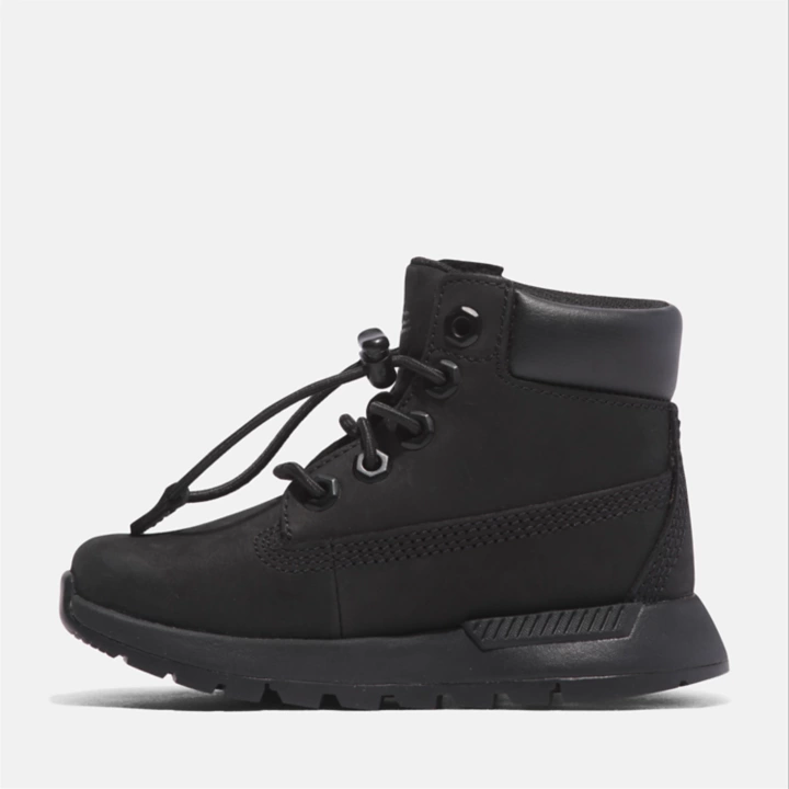 Bota infantil Killington Trekker de 15 cm na cor preta.