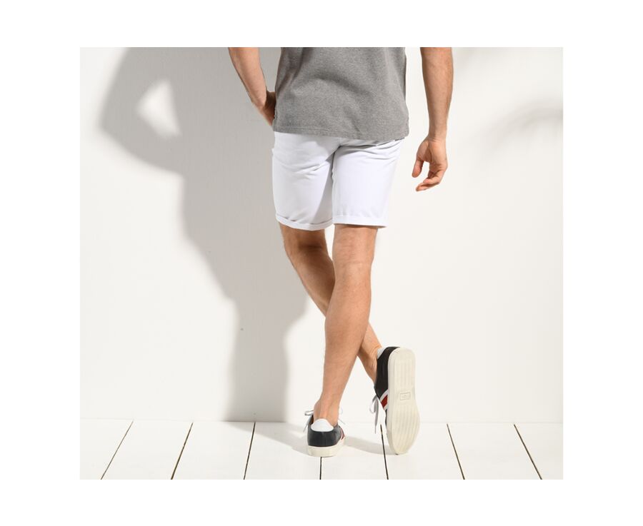 Bermuda chino homme Blanc - BARRY
