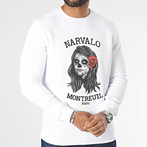 Sweat Crewneck Narval Montreuil Blanc
