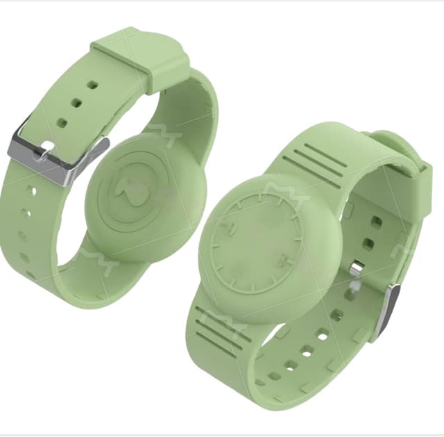 Silikone AirTag Armbånd Beskyttelsesetui Blå