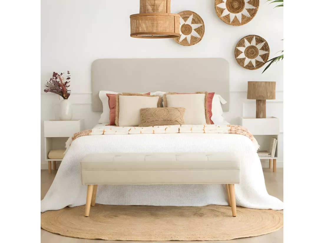 Banc en mdf Beige 119x43