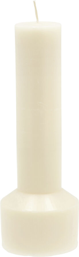 Villa Collection Bloklys Hvils D7 x 20 cm Cream Paraffin/Stearin Cream