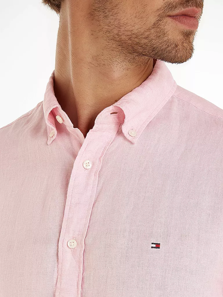 TOMMY HILFIGER Leinenhemd  rosa