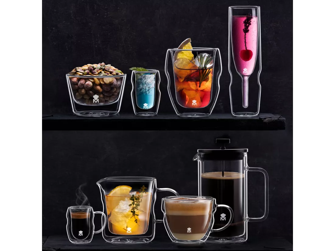Pot à lait 450ml MIXOLOGY double paroi Borosilicate MasterPRO