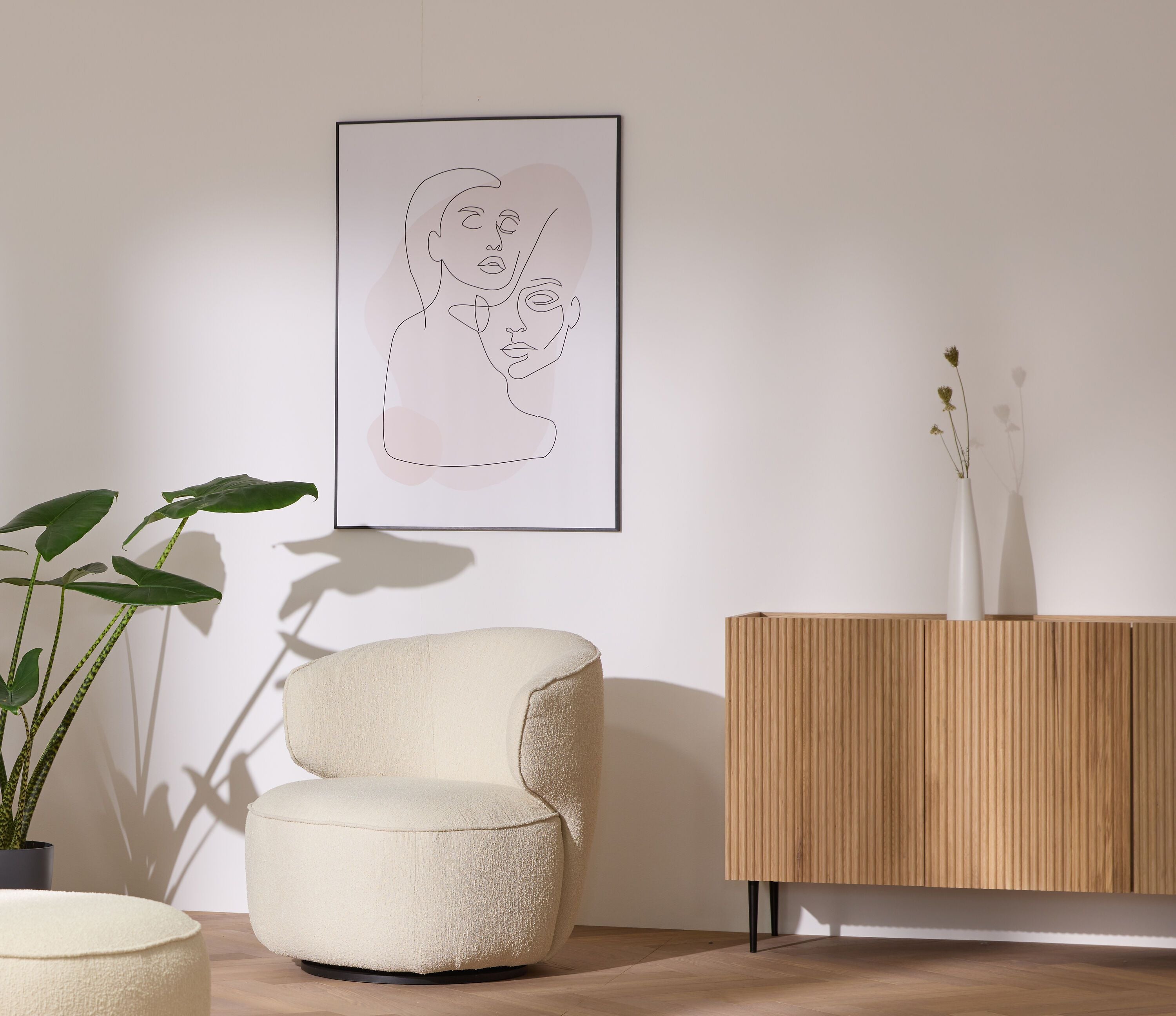 SOPHIE Sessel - Grau / B: 74.0 cm x T: 74.0 cm x H: 77.0 cm