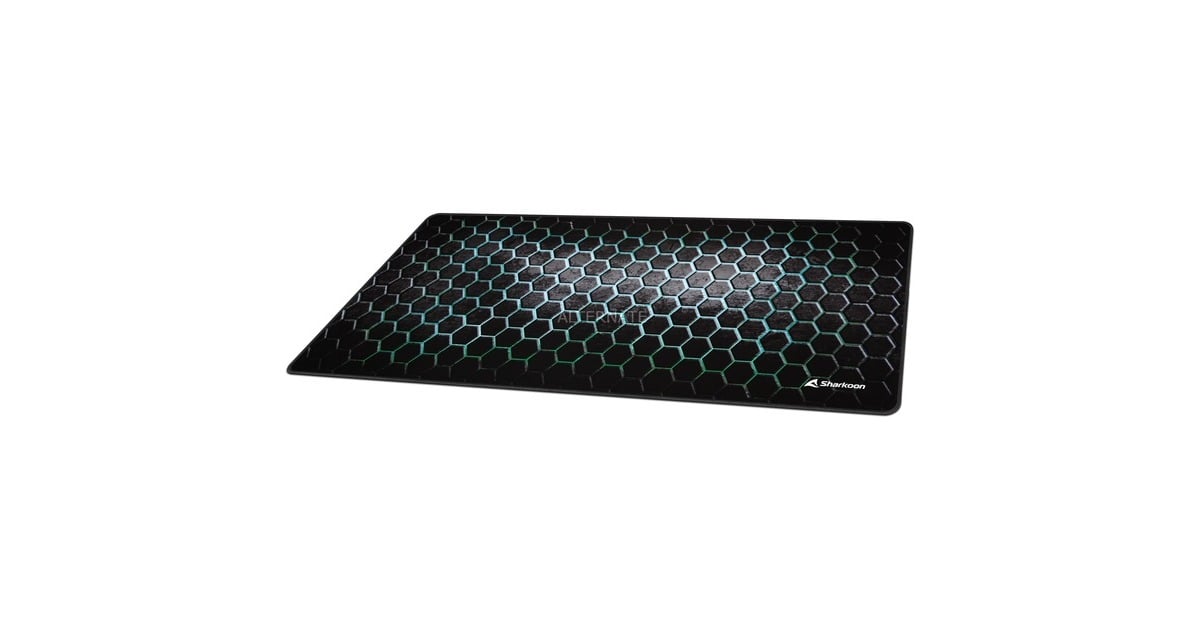 SharkoonSKILLER SGP30 XXL Mesh gaming muismat  (Donkergrijs/turquoise)