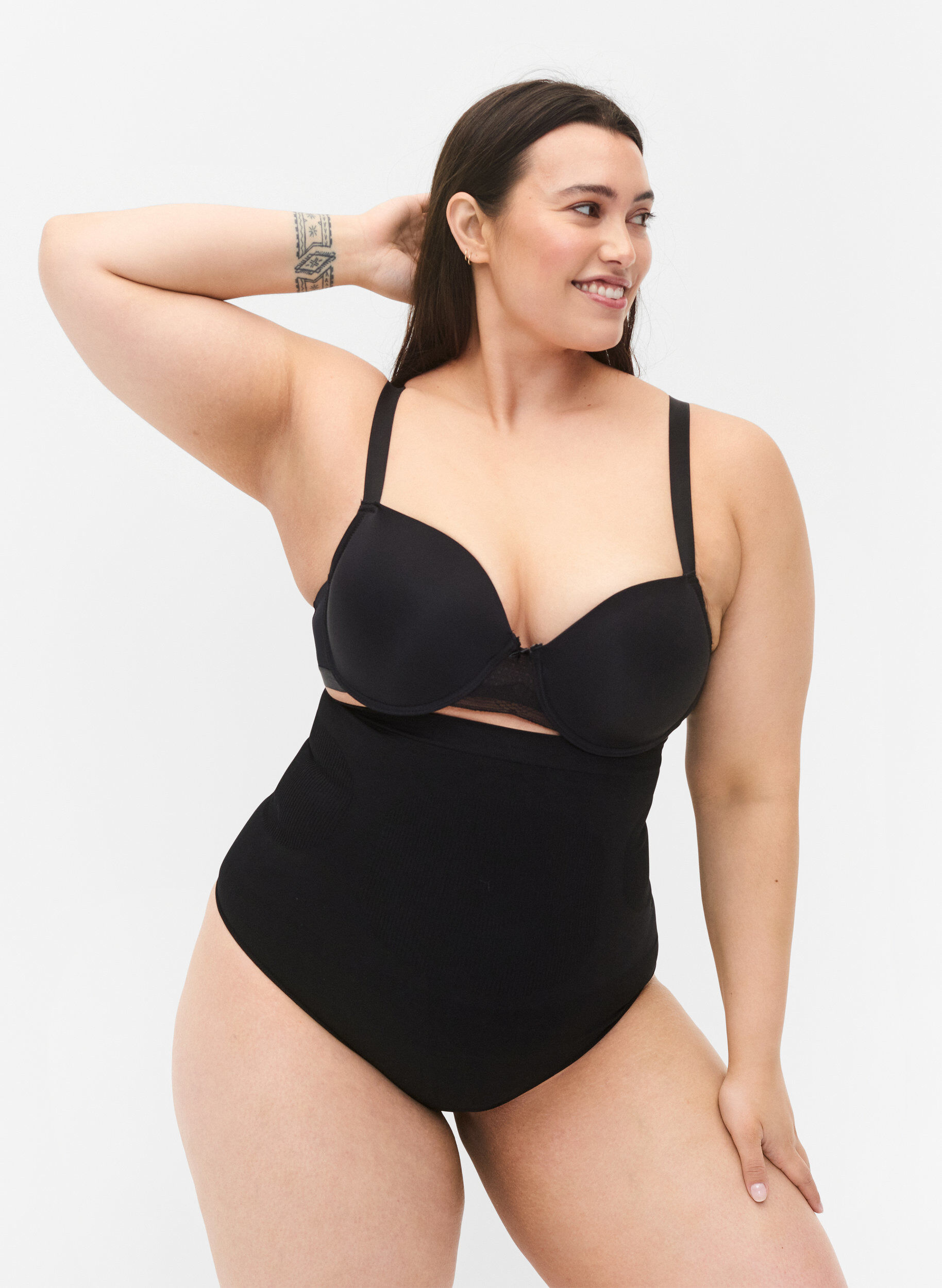 Højtaljet shapewear g-streng