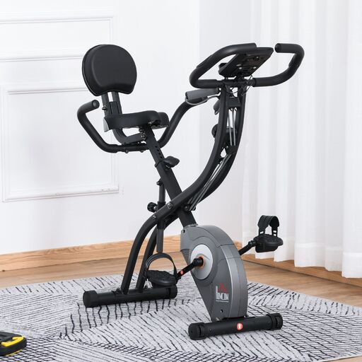 Bicicleta ergométrica dobrável Homcom, 1,5 kg de inércia