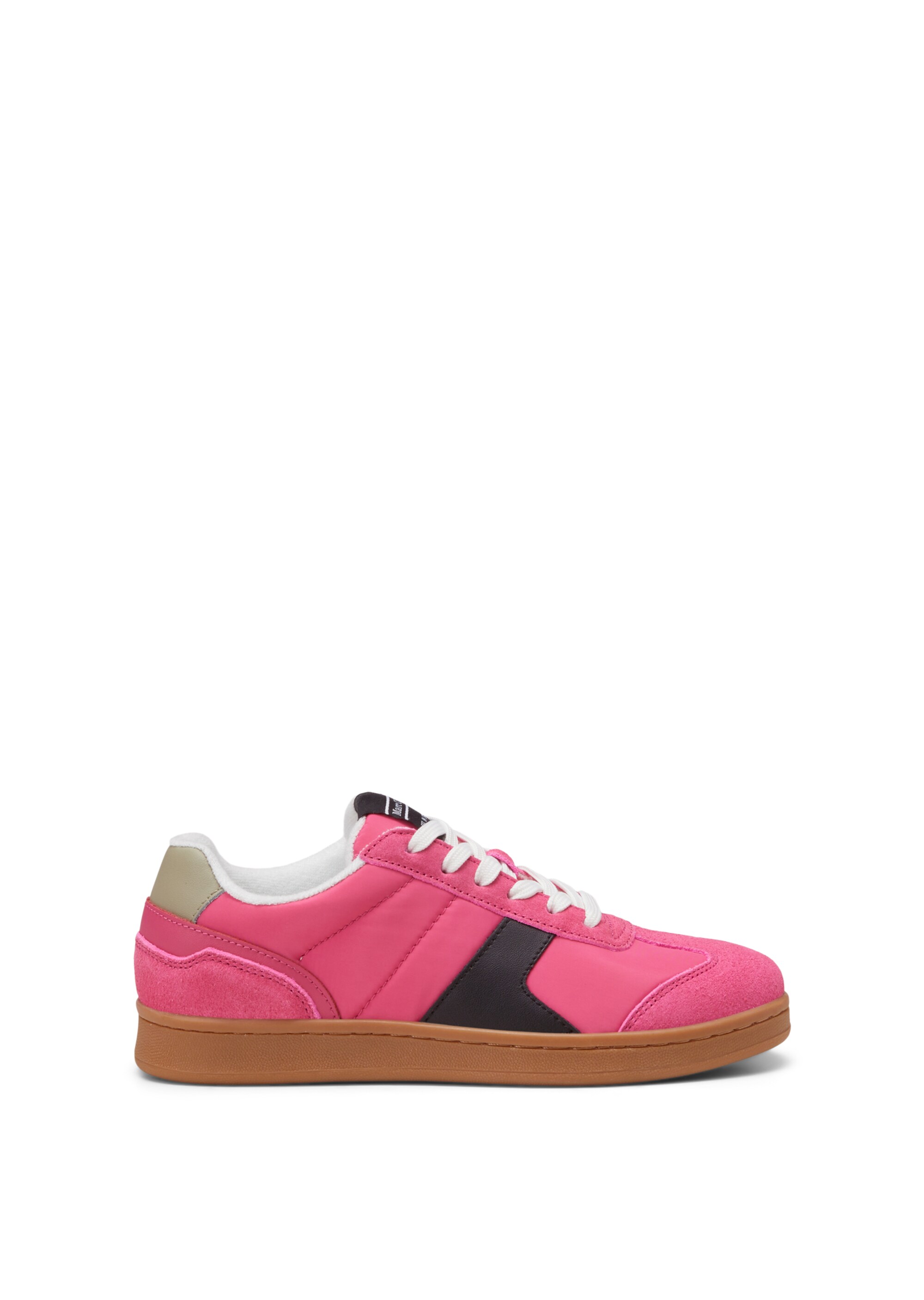 Court-Sneaker aus Material-Mix