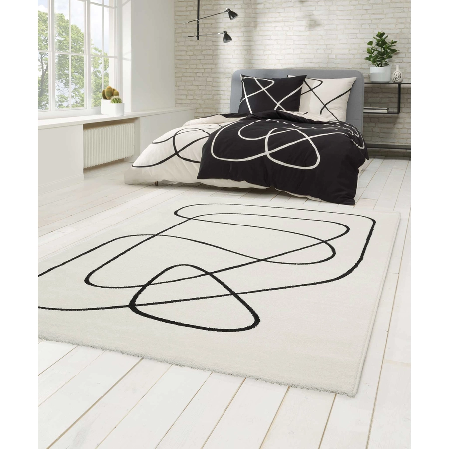 Esprit Kurzflorteppich Artist weiß