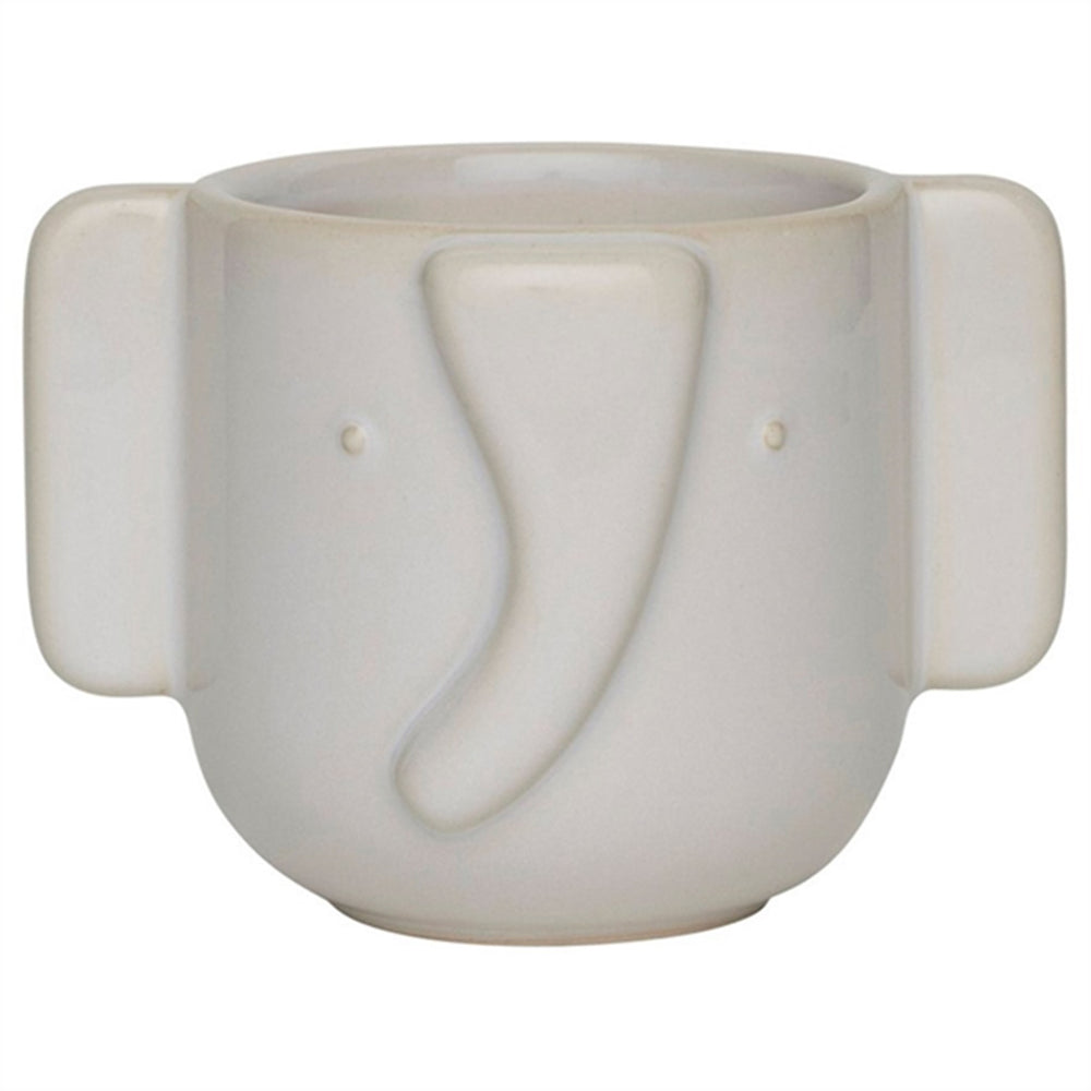 Køb OYOY Elephant Krukke Offwhite