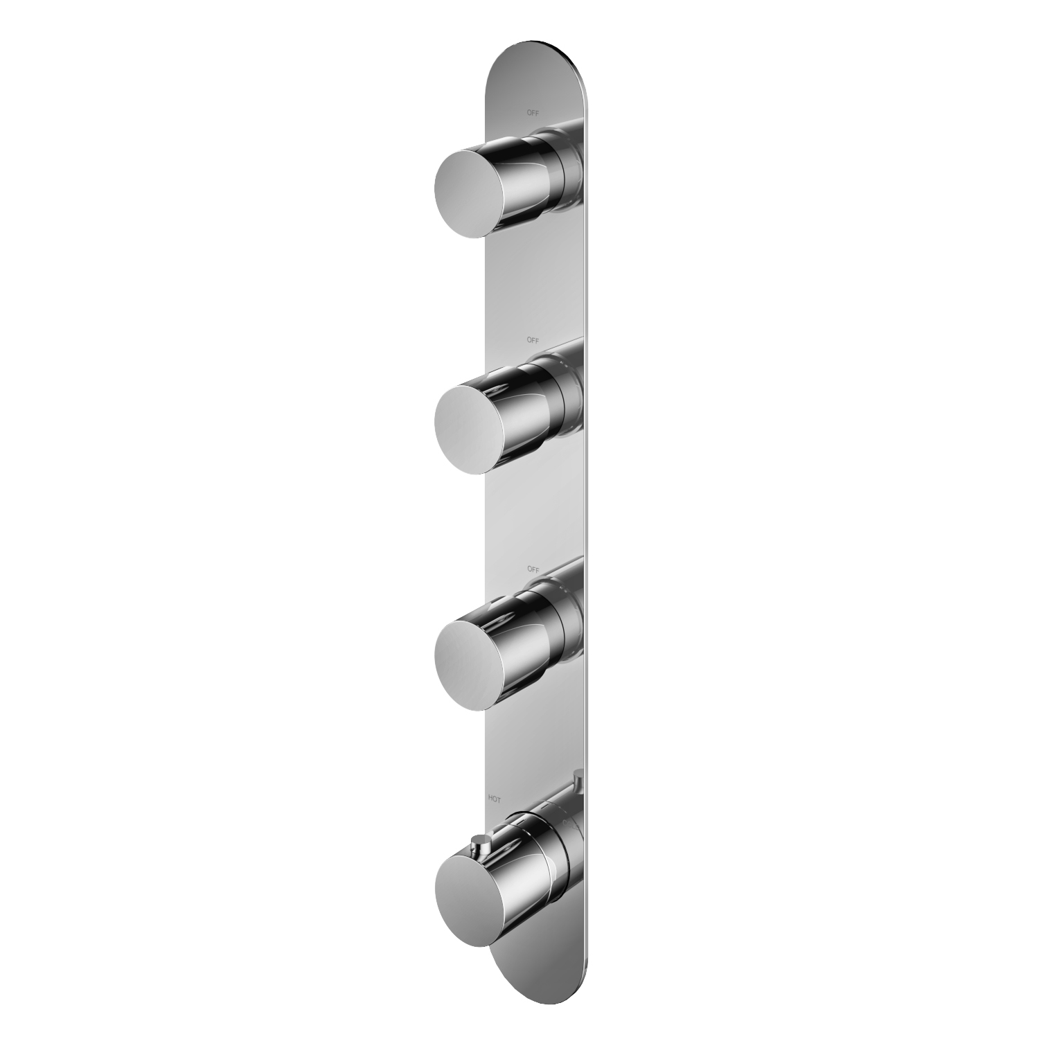 Hotbath Buddy/Laddy Inbouw Douche Thermostaat Verticaal Chroom B050
