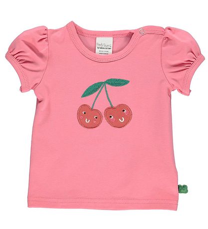 Freds WoRød T-Shirt - Baby - Cherry Puff - Pink