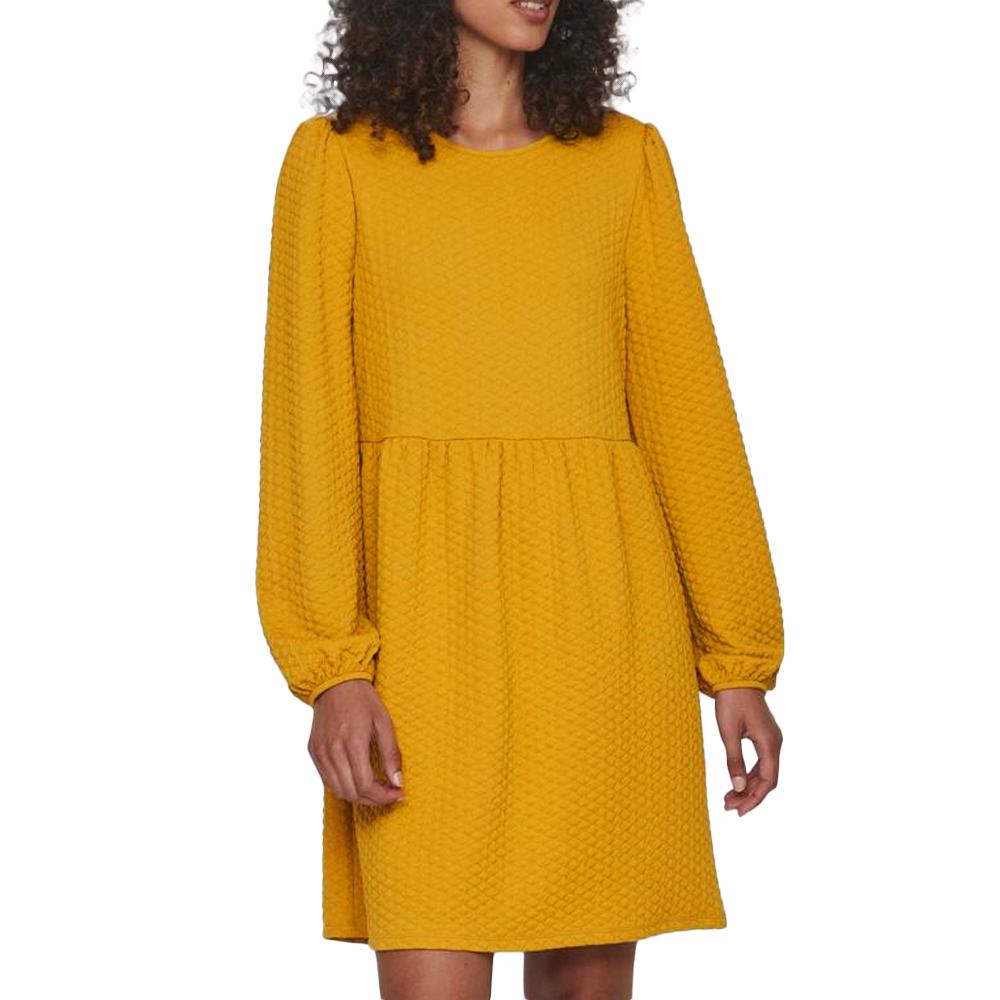Vila Robe Jaune Femme Vila Tructia