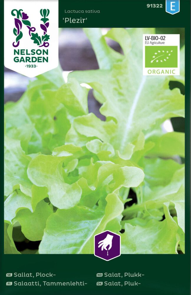GRØNNSAKSFRØ NELSON GARDEN BLADSALAT PLEZIR